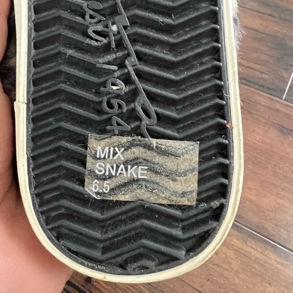 Vintage Havana Mix Snake Faux Fur Mule Sneakers - Size 6.5 - Picture 6 of 8